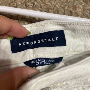 Aeropostale jean shorts in white. Selling these because i don’t wear them.